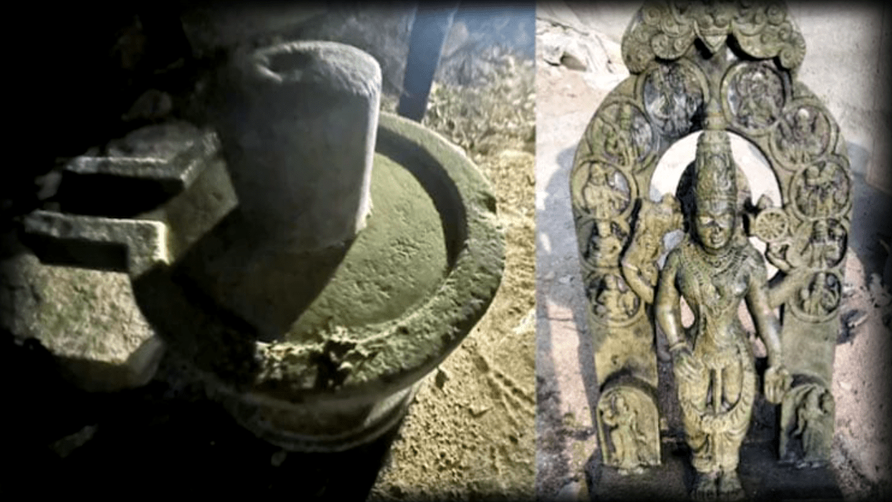 প্রাচীন বিষ্ণু মূর্তি, শিবলিঙ্গ মিলল কর্নাটকের নদীতে