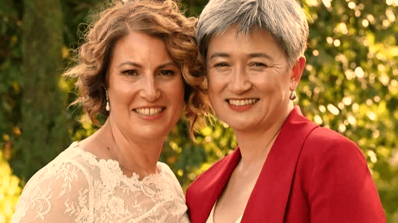 Australia's gay foreign minister Penny Wong is now married
