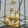 Golden bar at the top of Kalighat temple, how much gold is there?