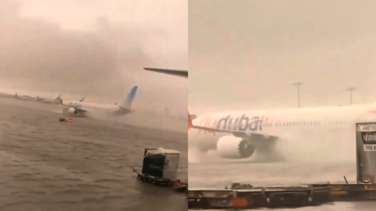 Heavy rain 'deluge', flooded airport, floods in Dubai city