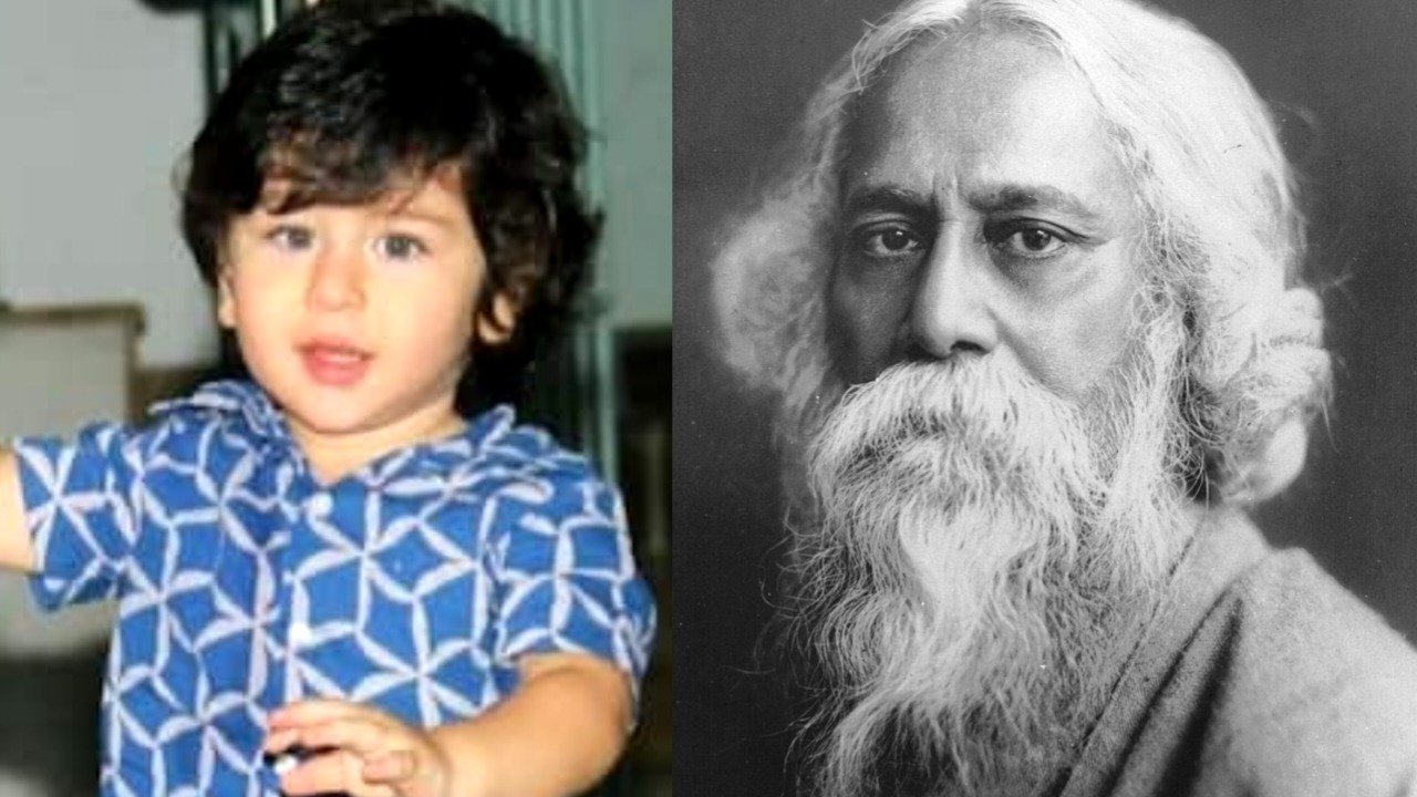 Poet Rabindranath Tagore's blood is flowing in Taimur Ali Khan's body!