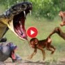 Brave Baboon attacks the worlds fastest Snake