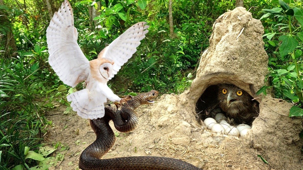 Viral Video Owl Vs King Cobra