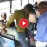 Viral Video: Passengers were falling from the moving bus, as the conductor died