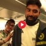 Siraj and Chahal fight to eat Singara in the plane! Who won? Viral video