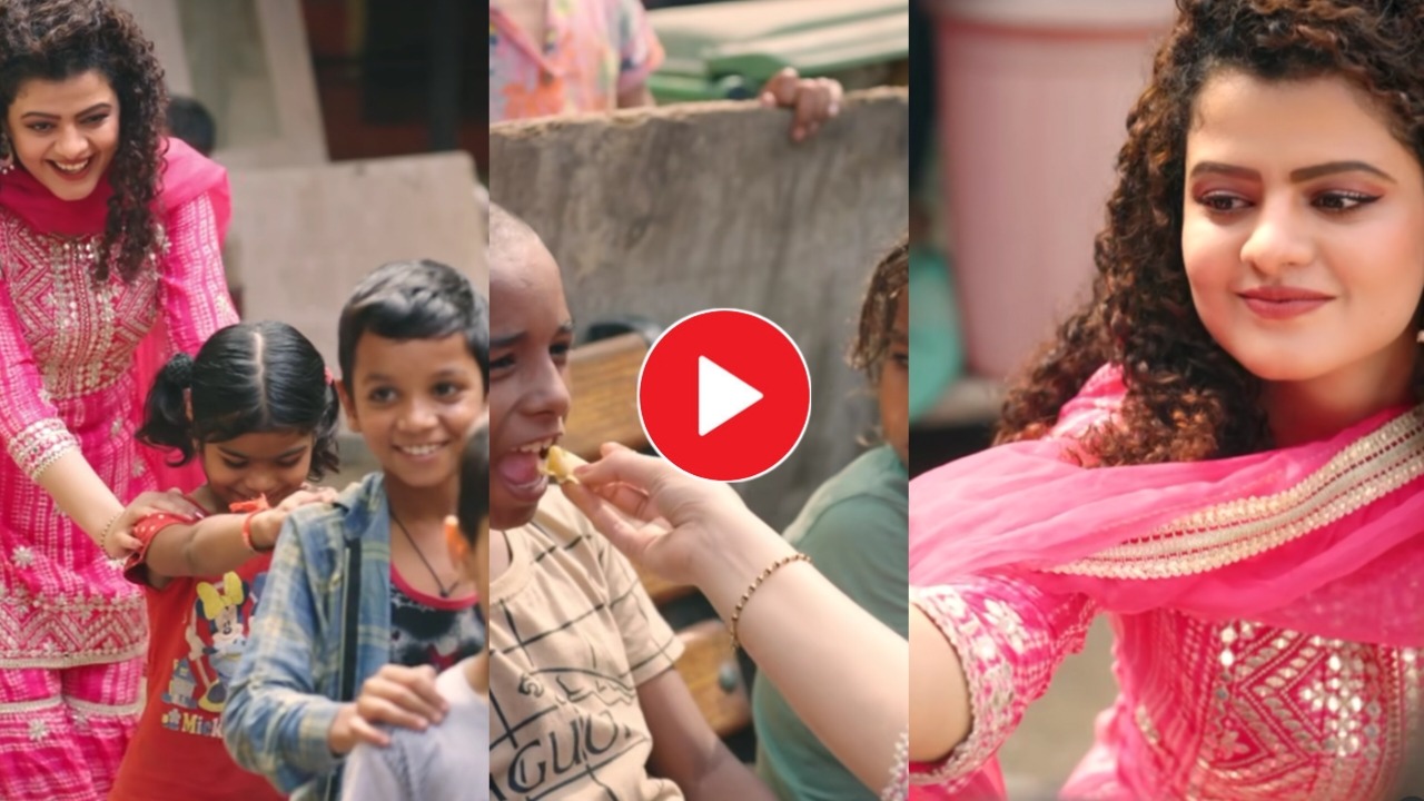 Viral Video: Singer Palak Muchhal fed poor children with her own hands