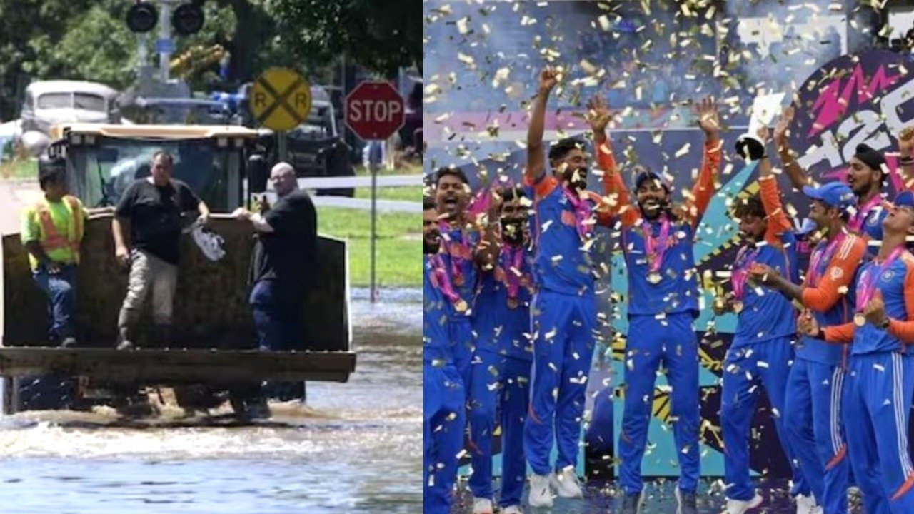 The T20 World Cup winning Indian team is still stuck in Barbados due to the impact of the cyclone