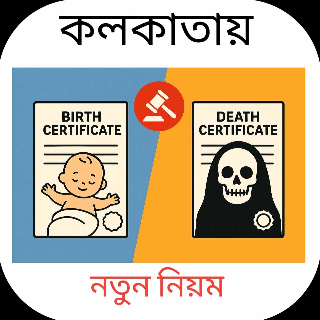 কলকাতায় জন্ম-মৃত্যু সনদের কপি পেতে নতুন নিয়ম