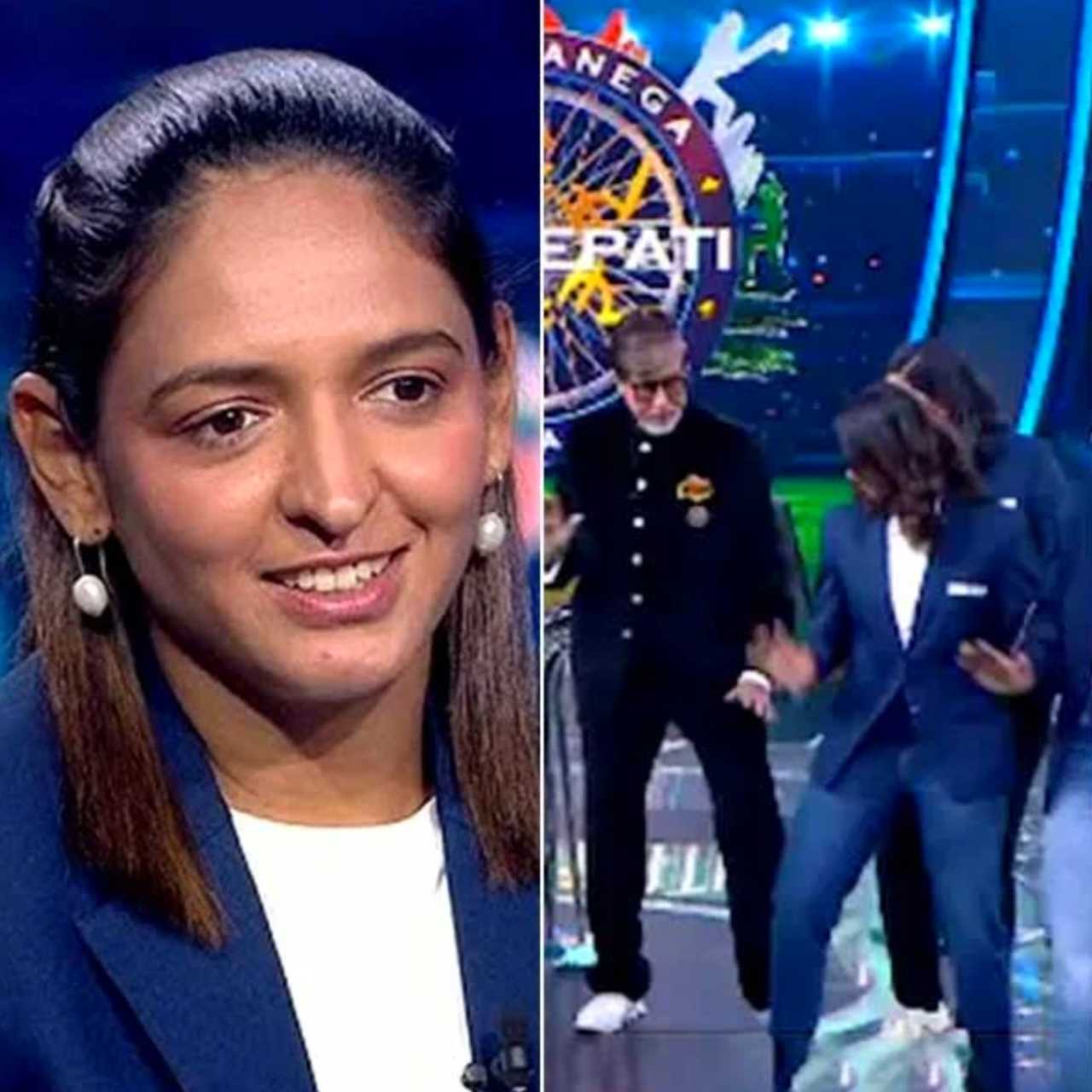 বিশ্বজয়ের আনন্দে কেবিসির মঞ্চে হরমনপ্রীতদের সঙ্গে নাচলেন অমিতাভ