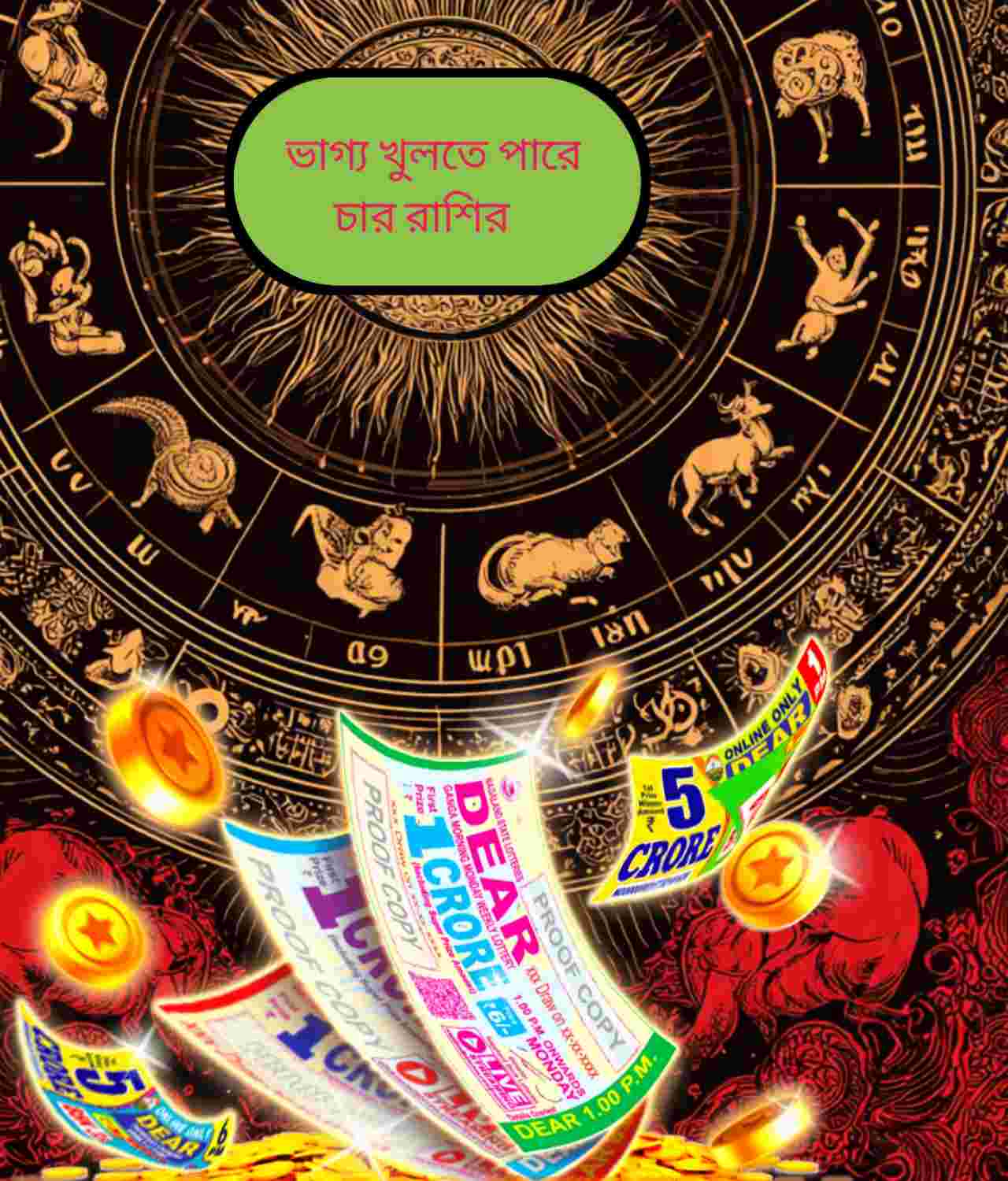 ডিসেম্বরের দ্বিতীয় সপ্তাহে লটারিতে ভাগ্য খুলতে পারে চার রাশি