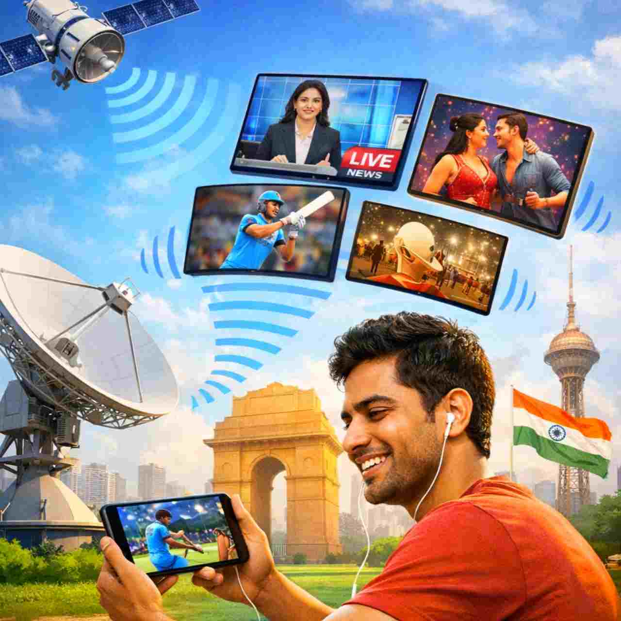 ইন্টারনেট ছাড়াই মোবাইলে ভিডিয়ো-টিভি! ‘ডিরেক্ট টু মোবাইল’ প্রযুক্তিতে ডিজিটাল বিপ্লবের পথে ভারত
