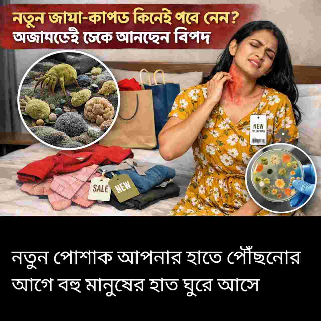 নতুন জামা-কাপড় কিনেই পরে নেন? অজান্তেই ডেকে আনছেন বিপদ