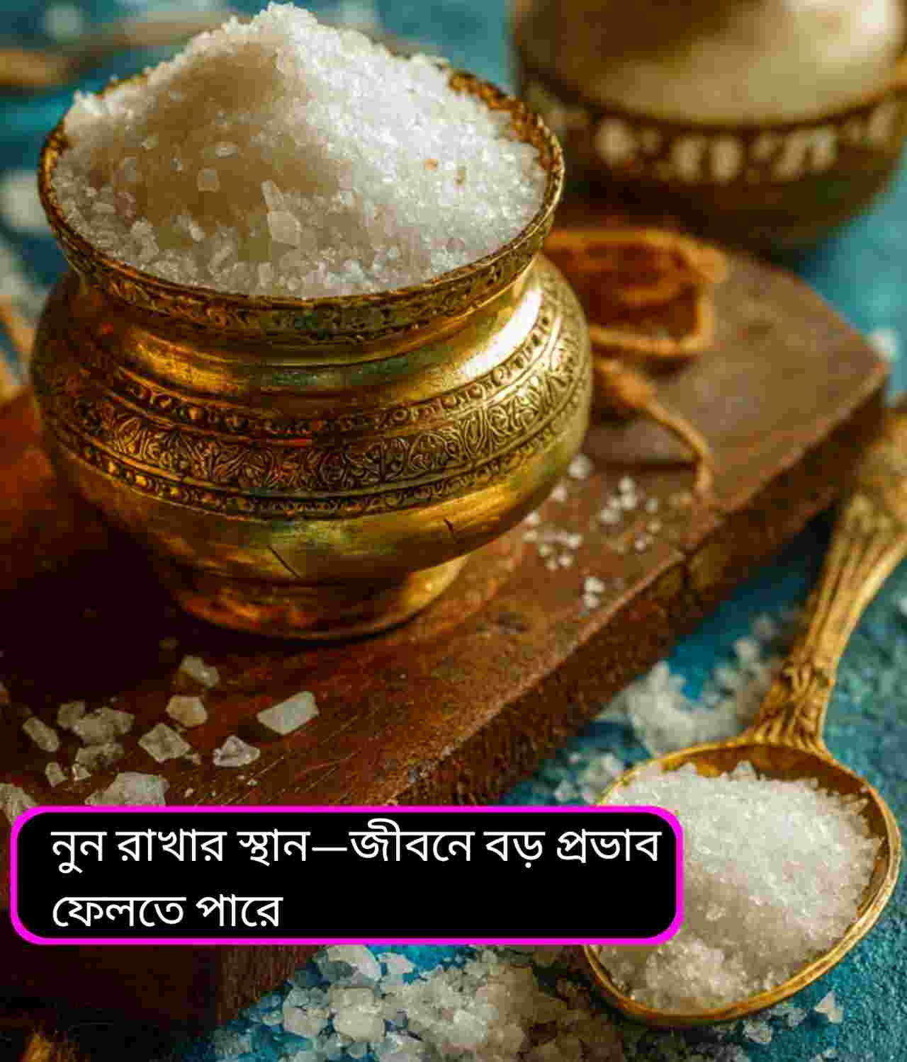 বাস্তু মতে নুন রাখার সঠিক নিয়ম: ঘরে সুখ, শান্তি ও সমৃদ্ধি টানতে মেনে চলুন এই টিপস
