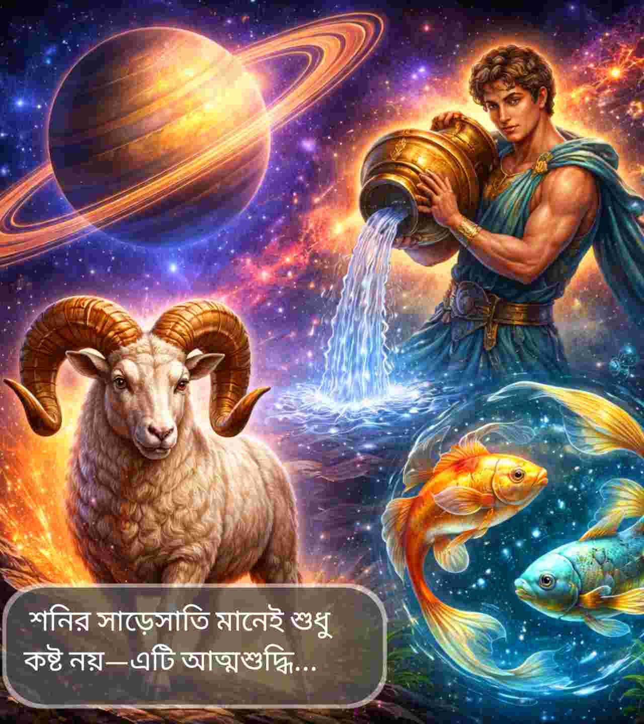 শনি সাড়েসাতি ২০২৬: মীন-কুম্ভ-মেষ রাশির জীবনে বড় পরিবর্তনের ইঙ্গিত