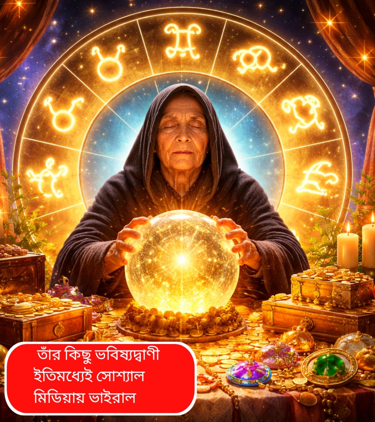 বাবা ভাঙ্গার ভবিষ্যদ্বাণী: ২০২৬ সালে যেসব রাশির কপালে বিপুল অর্থ ও সাফল্য