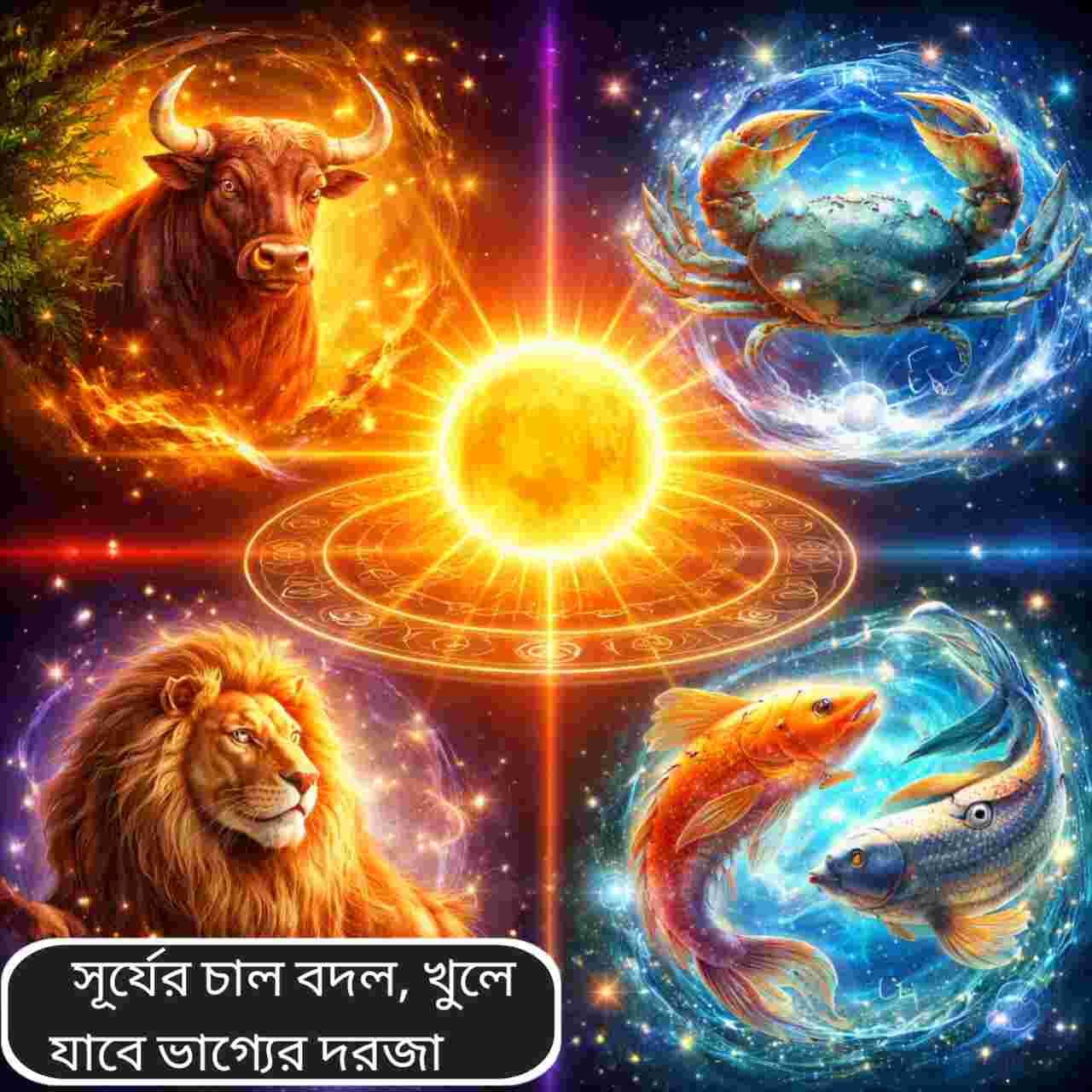 নতুন বছরের প্রথম দিন সূর্যের গতি বদল: ২০২৬ সালে চার রাশির জীবনে ধন-সৌভাগ্যের জোয়ার