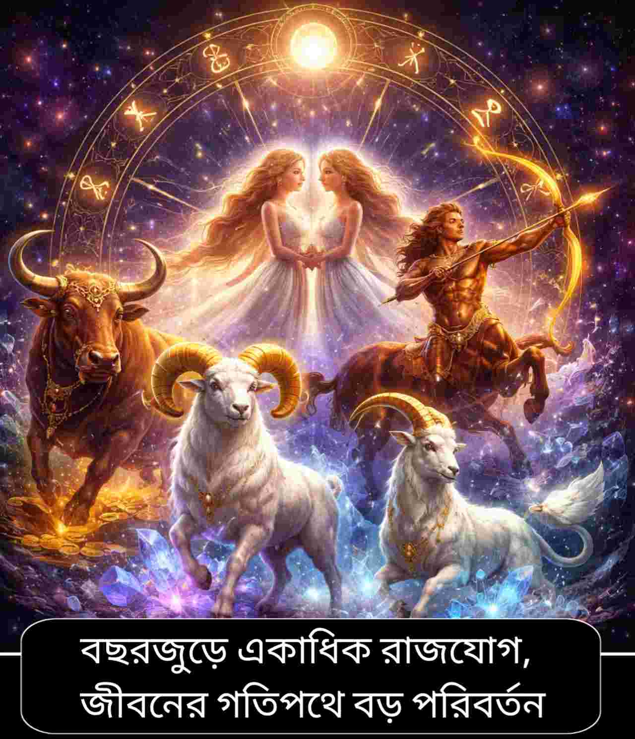 ২০২৬ সালে ভাগ্য ঘুরবে যাদের: রাজযোগে উজ্জ্বল পাঁচ রাশি, বাকিদের অপেক্ষার পালা