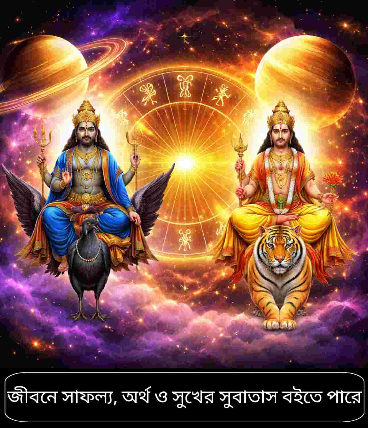 শনি–গুরুর বিরল যোগে ২০২৬ সালে চার রাশির ভাগ্য বদলের ইঙ্গিত
