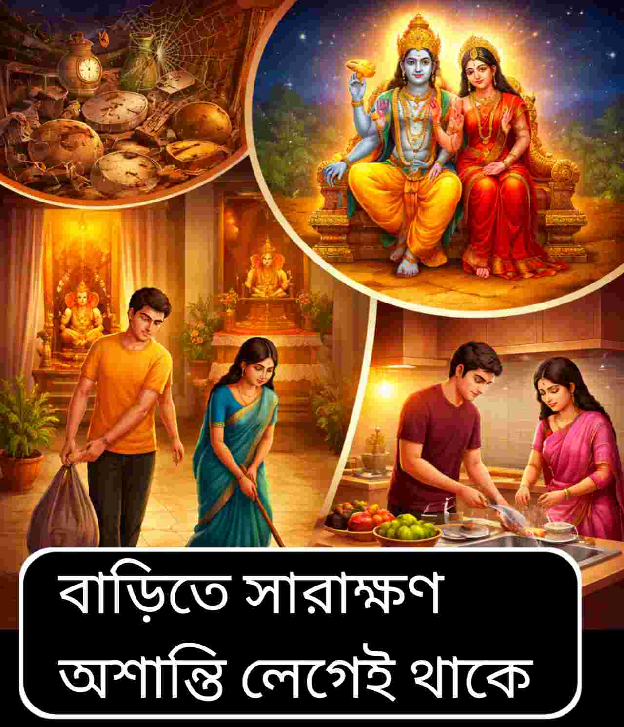 রাতের ৩ অভ্যাস ডেকে আনে মহা বিপদ! গরুড় পুরাণ বলছে কোন ভুলে নষ্ট হয় সংসারের শান্তি