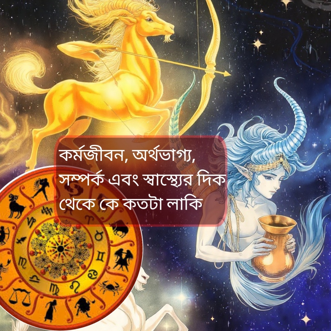 ধনু, মকর, কুম্ভ ও মীনের ভাগ্যে কী রয়েছে? রাশিফল ৬ জানুয়ারি ২০২৬