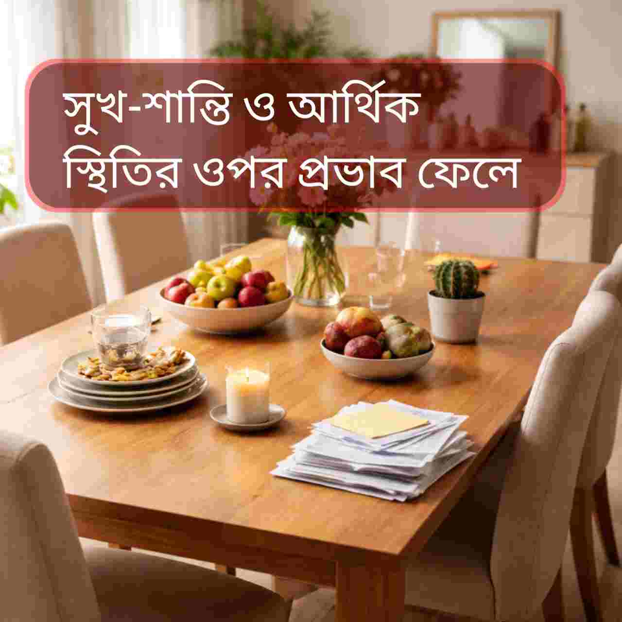 Vastu Tips: ডাইনিং টেবিলেই লুকিয়ে অমঙ্গলের ছায়া? বাস্তুশাস্ত্র বলছে এই ৫ ভুলে নষ্ট হয় সংসারের শান্তি