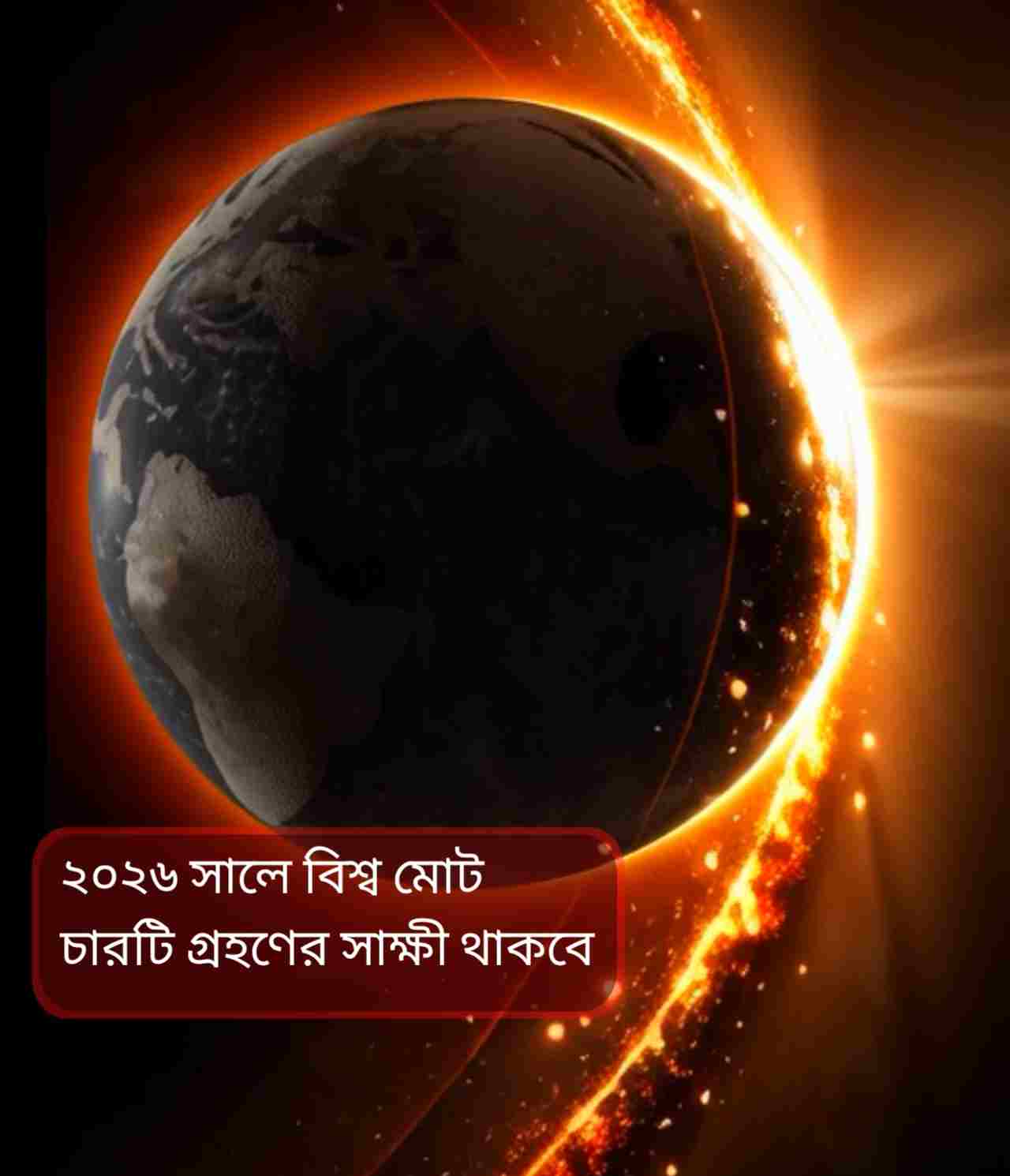 ২০২৬ সালে জোড়া সূর্য ও চন্দ্রগ্রহণ: কবে, কোথায় ও কী প্রভাব