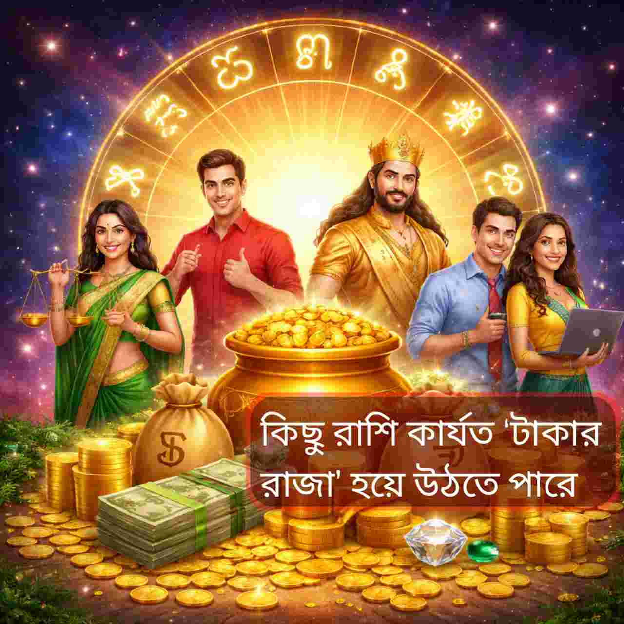 নতুন বছরে কারা হবেন টাকার রাজা? কোন রাশির ভাগ্যে অর্থ ও স্থিতির শীর্ষস্থান