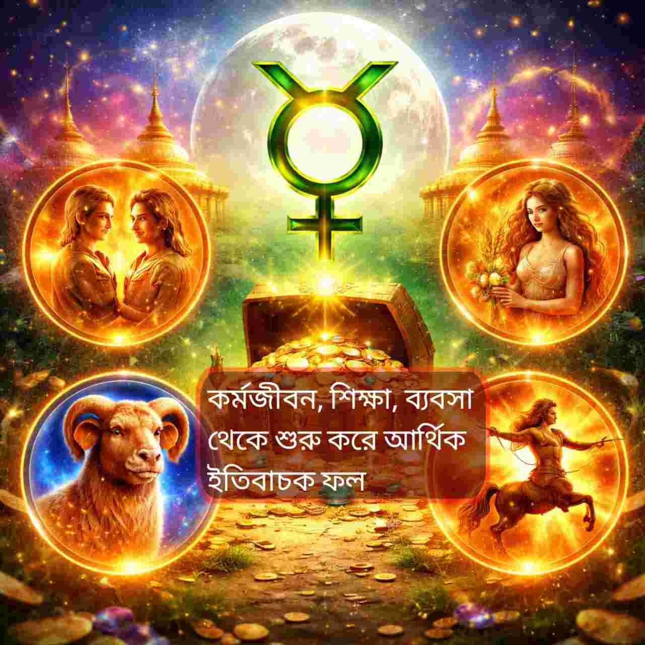 শ্রাবণ নক্ষত্রে বুধের প্রভাবে চার রাশিতে আসছে অর্থ ও সাফল্যের জোয়ার