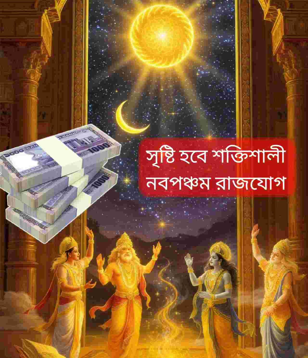 অরুণ-সূর্যের যুতি ও নবপঞ্চম রাজযোগে খুলছে ভাগ্যের দরজা, লাভবান হবে ৪ রাশি