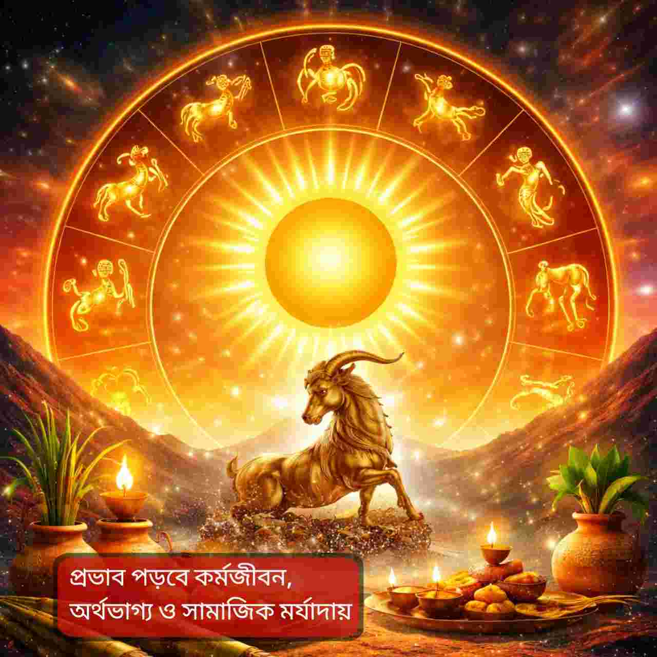 মকর সংক্রান্তিতে সূর্যের উত্তরায়ণ: শনির রাশিতে প্রবেশে কাদের খুলছে ভাগ্যের দরজা