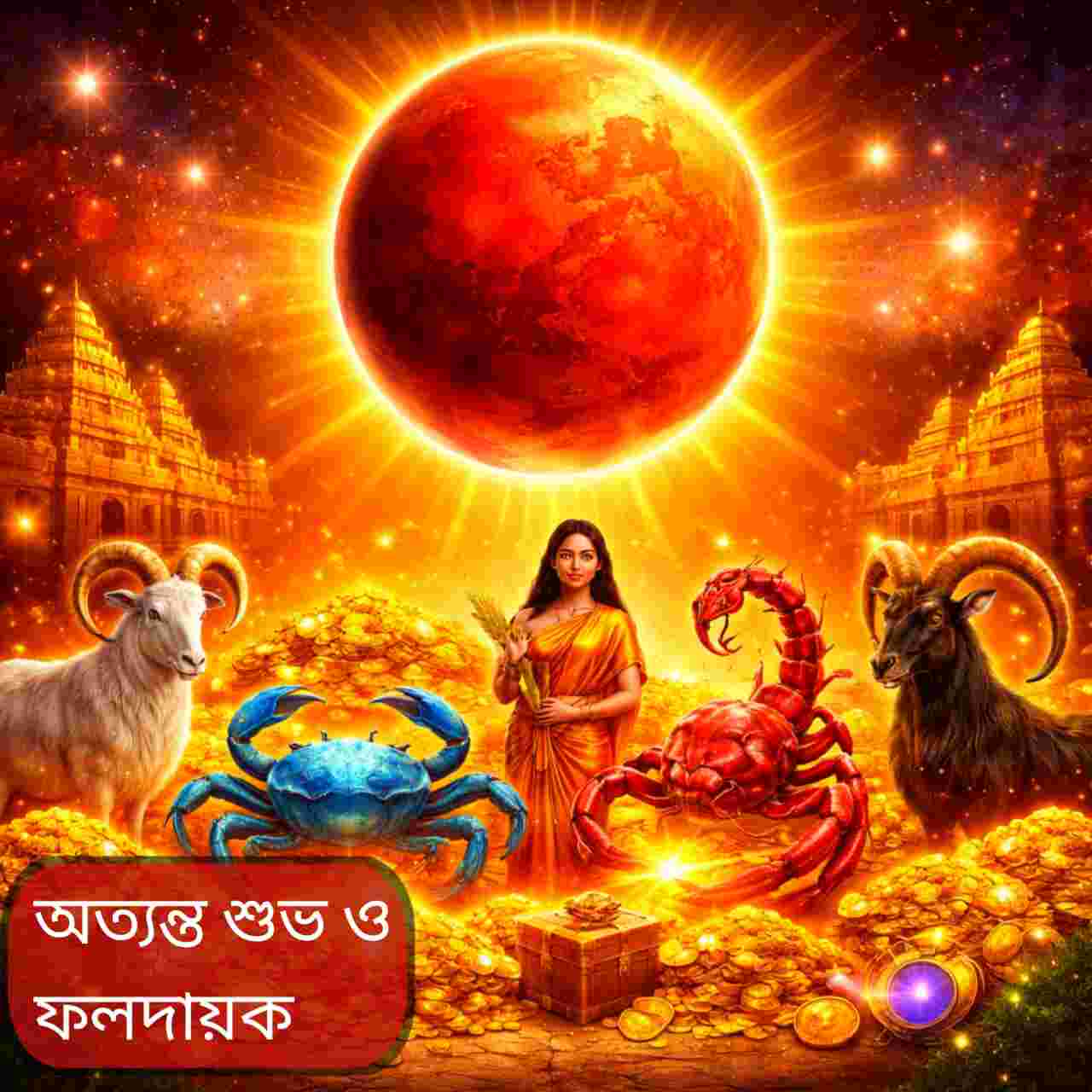 ত্রিগ্রহী ও রুচক রাজযোগে ৫ রাশির জীবনে অর্থ-সাফল্যের জোয়ার