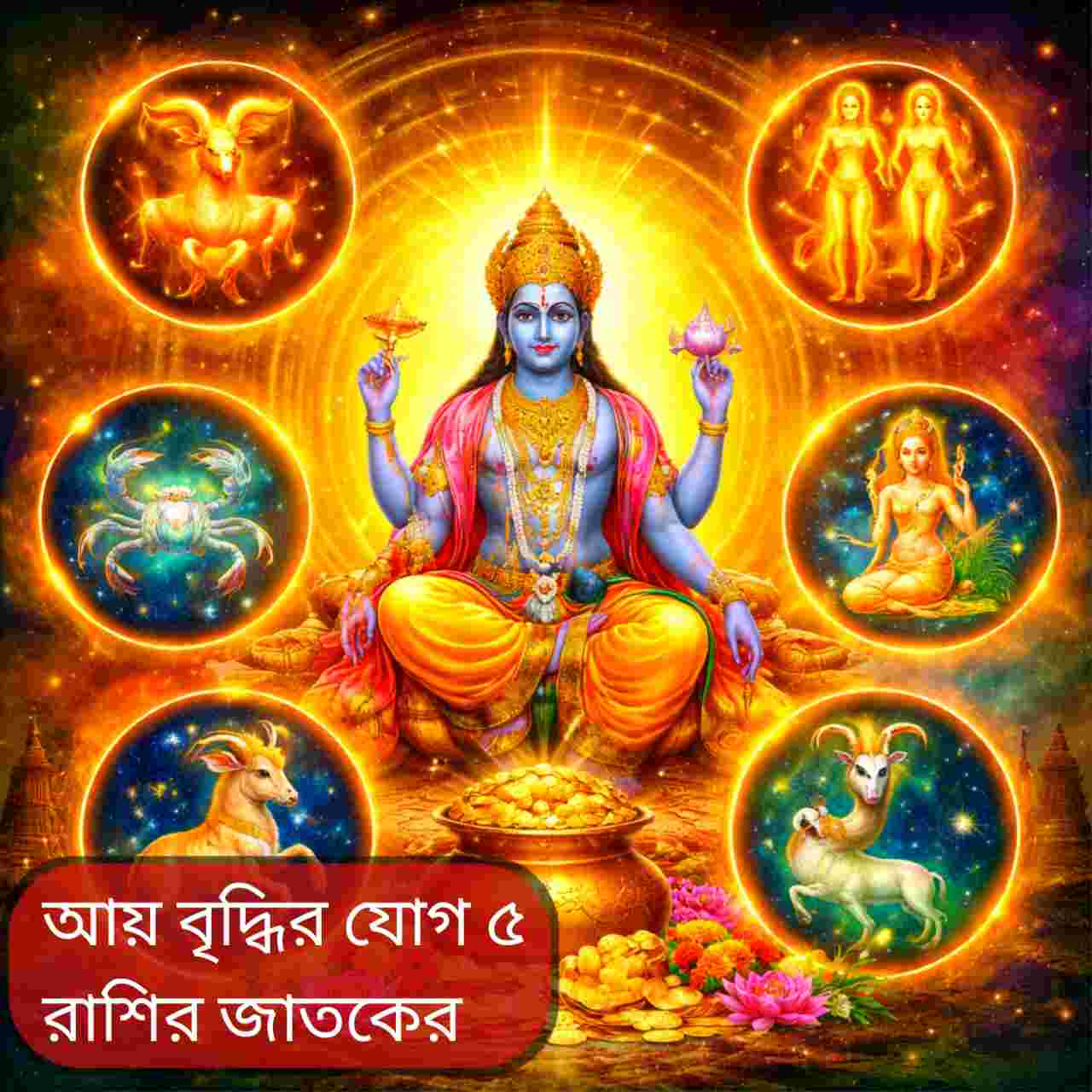 গুরুবারে ভাগ্যলক্ষীর কৃপা: ১৫ জানুয়ারি ৫ রাশির আয় ও কেরিয়ারে বড় সাফল্যের যোগ