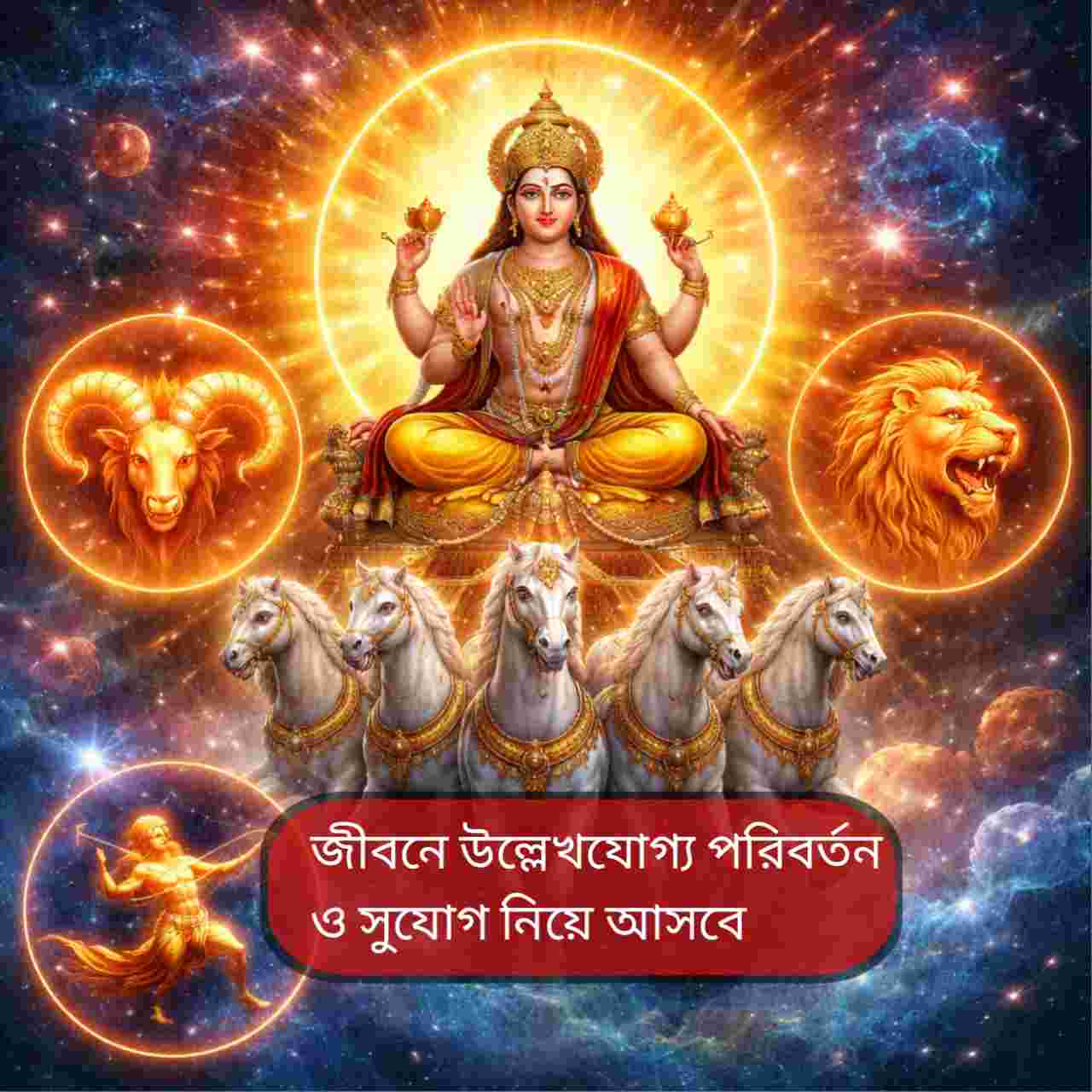 Surya Gochar 2026: ফেব্রুয়ারিতে সূর্যের ত্রিমুখী গোচর, রাজযোগে উজ্জ্বল মেষ–সিংহ–ধনু