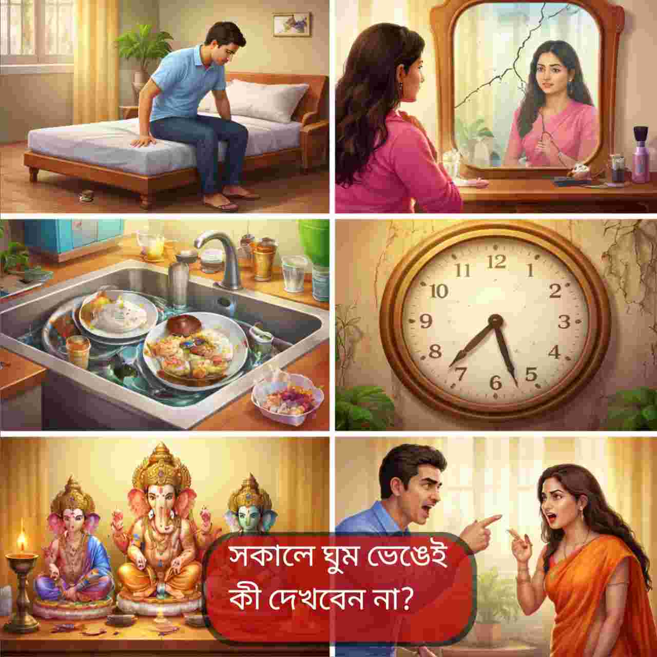 Morning Vastu Tips: সকালে ঘুম ভেঙেই যে ছ’টি জিনিস দেখলে বাড়তে পারে অশান্তি ও নেগেটিভ এনার্জি