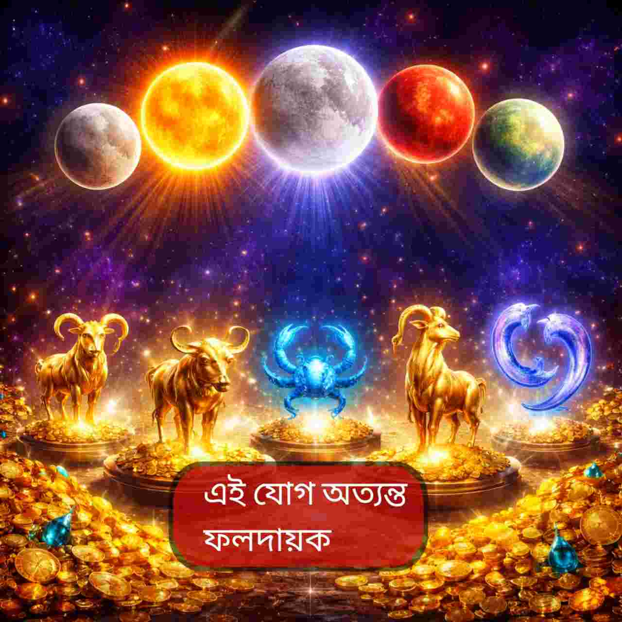 মকর রাশিতে বিরল যোগে পাঁচ রাশির জীবনে সোনায় সোহাগ