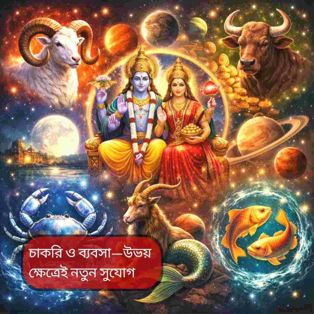 জানুয়ারির তৃতীয় সপ্তাহে লক্ষ্মী নারায়ণ রাজযোগ: হঠাৎ অর্থপ্রাপ্তি ও উন্নতির ইঙ্গিত ৫ রাশির