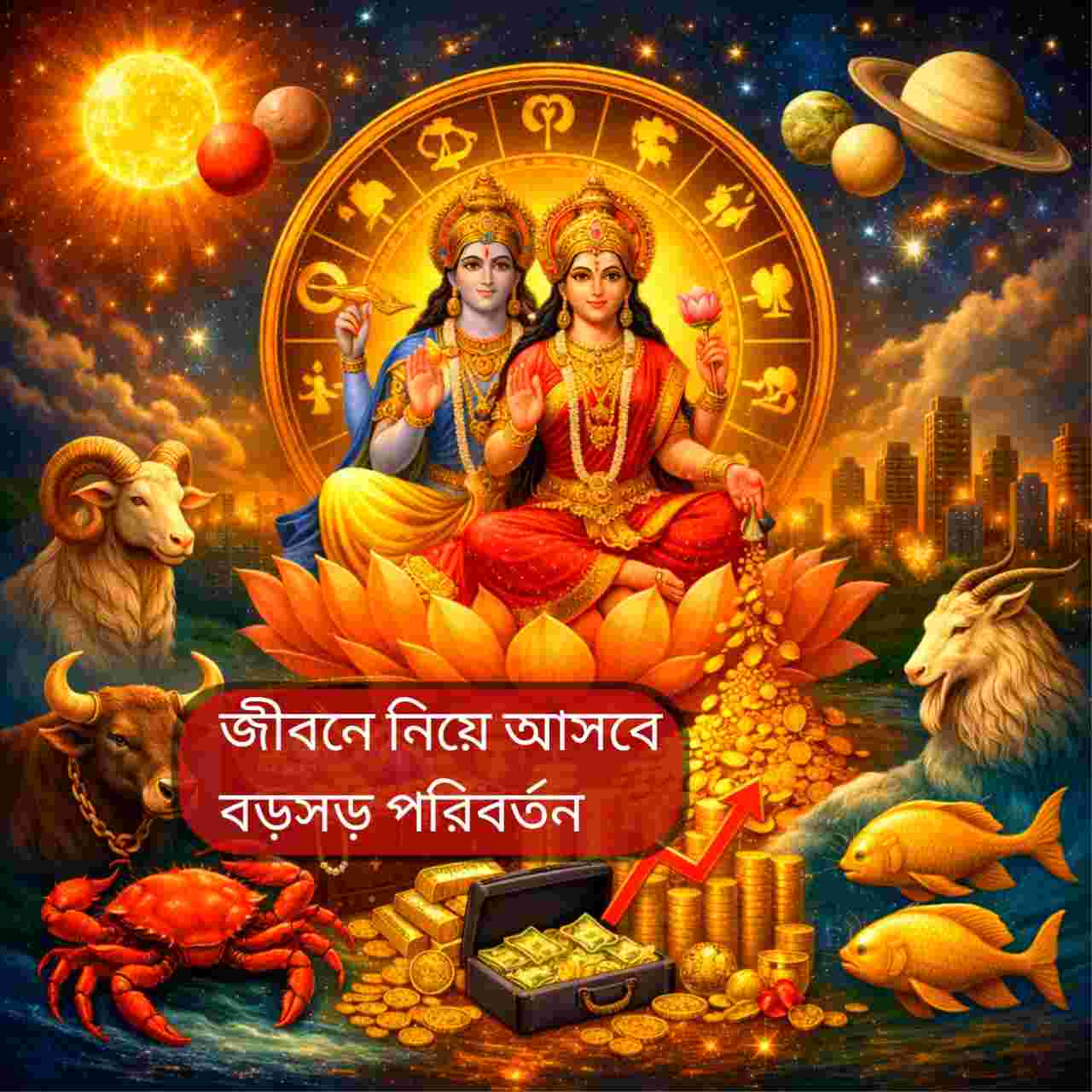 আজ থেকে শুরু শক্তিশালী ধনযোগ ও লক্ষ্মী-নারায়ণ রাজযোগ, ৫ রাশির জীবনে আসছে বড় পরিবর্তন