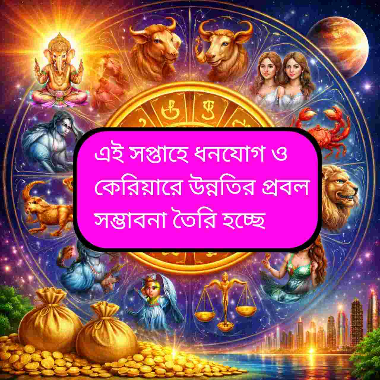 Career Horoscope This Week: গজকেশরী যোগে ৫ রাশির ধনযোগ, জানুন কেরিয়ার ও অর্থভাগ্যের সাপ্তাহিক পূর্বাভাস