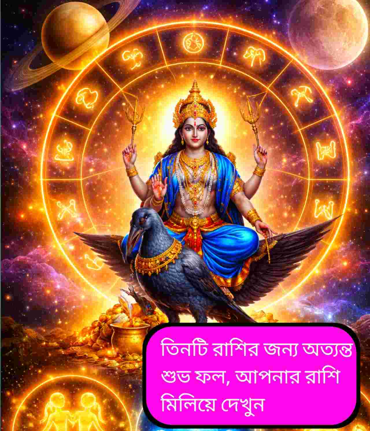 শনি নক্ষত্র গোচর ২০২৬: উত্তরা ভাদ্রপদে শনির প্রবেশে ৩ রাশির জীবনে অর্থ ও সাফল্যের জোয়ার