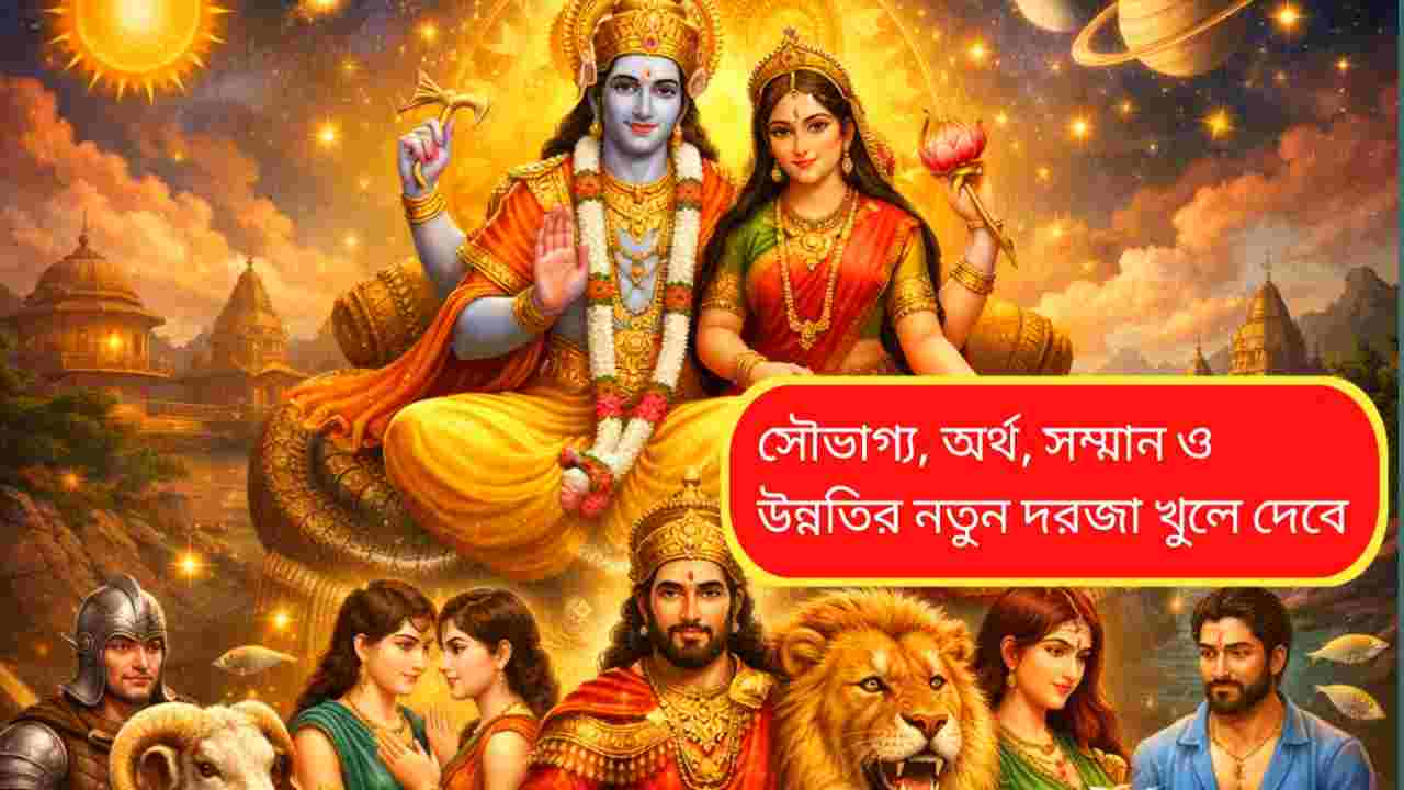 গুরুবারে লক্ষ্মী-নারায়ণের কৃপা: আর্থিক উন্নতি ও সাফল্যের পথে ৫ ভাগ্যবান রাশি