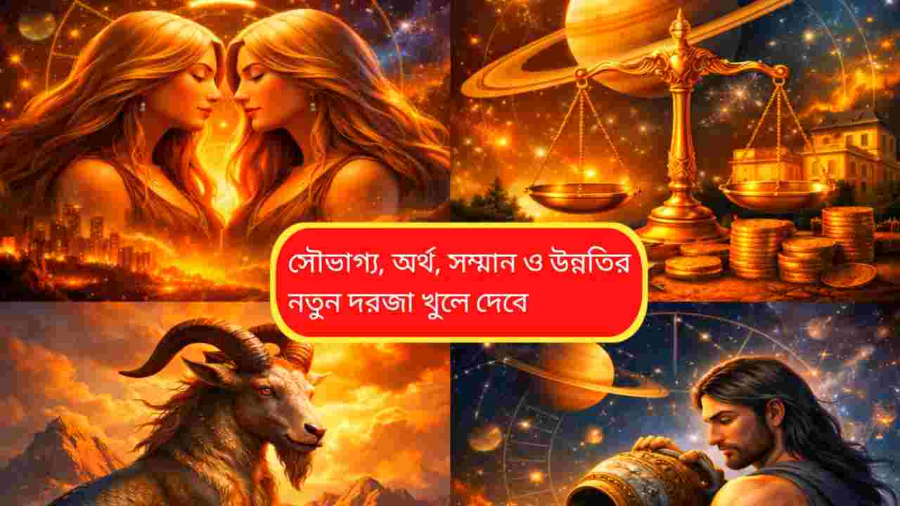 শনির গোচর ২০২৬: মার্চে ভাগ্যবদল, সূর্যপুত্রের কৃপায় ৪ রাশিতে বাম্পার সুখ
