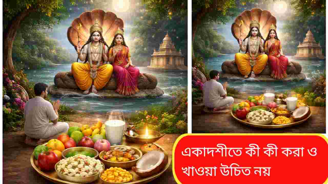 একাদশীতে কী কী করা ও খাওয়া নিষিদ্ধ: ব্রত, বিধি ও আধ্যাত্মিক তাৎপর্য