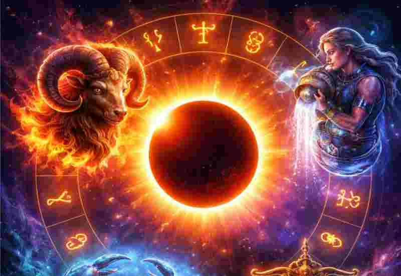 সূর্যগ্রহণে চন্দ্র গোচরের প্রভাব: অস্বস্তিতে ৪ রাশি, প্রেম ও অর্থে টানাপোড়েন