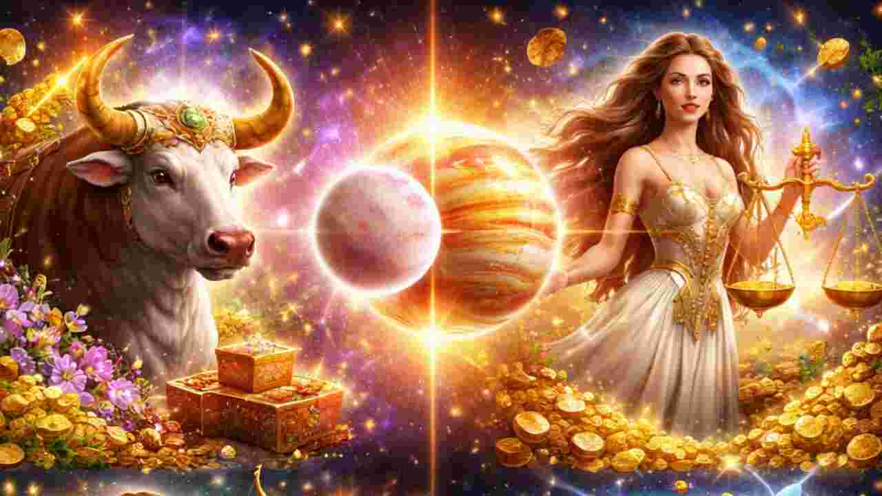 মে মাসে দ্বিদ্বাদশ যোগের প্রভাব: শুক্র-গুরুর মিলনে ৪ রাশির ভাগ্যে বড় পরিবর্তন, অর্থ ও প্রেমে সাফল্যের ইঙ্গিত