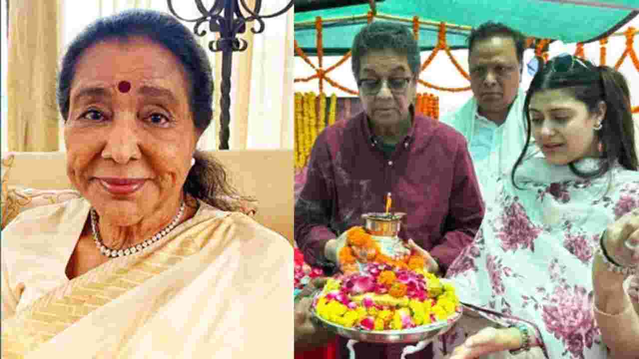 শেষ ইচ্ছেপূরণে বারাণসির ঘাটে অস্থি বিসর্জন, আবেগে ভেঙে পড়ল আশা ভোঁসলের পরিবার