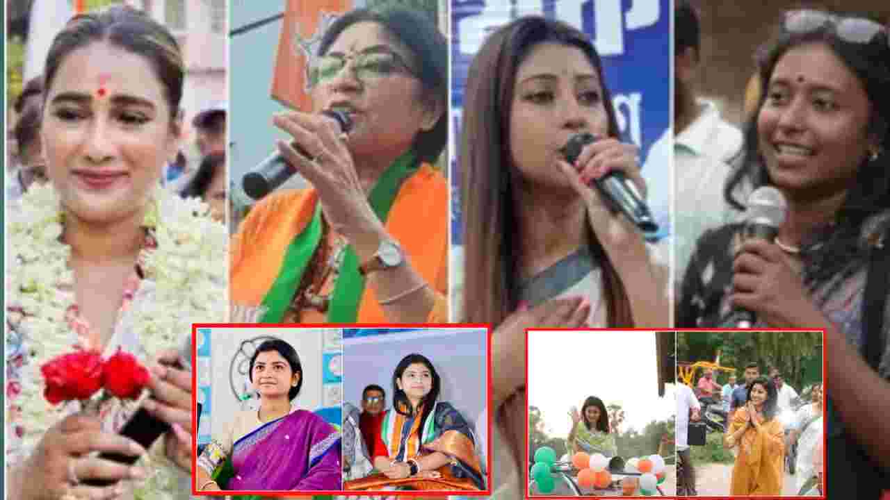 সাদা শাড়ি থেকে গেরুয়া ছোঁয়া—কার পোশাকে লুকিয়ে বড় বার্তা?