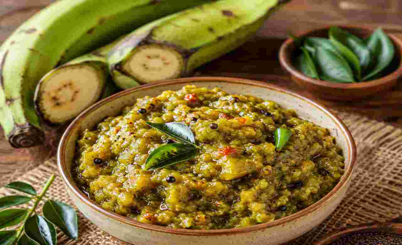 Recipe: খোসা-সহ কাঁচকলার টক-ঝাল আচার: স্বাদের সঙ্গে অপচয় রোধের সহজ উপায়