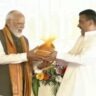 রসগোল্লা-জলভরা সন্দেশে মোদিকে বরণ, তারকেশ্বরে শুভেন্দুর বিশেষ উপহার