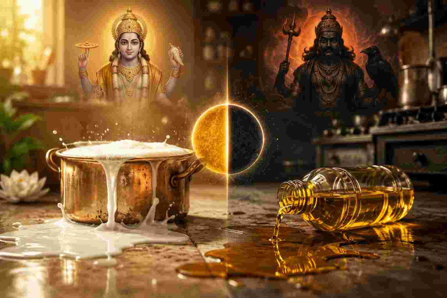 Vastu: হাত ফসকে দুধ বা তেল পড়লে কী ইঙ্গিত দেয়? বাস্তুশাস্ত্রে কী বলা হয়েছে জানুন