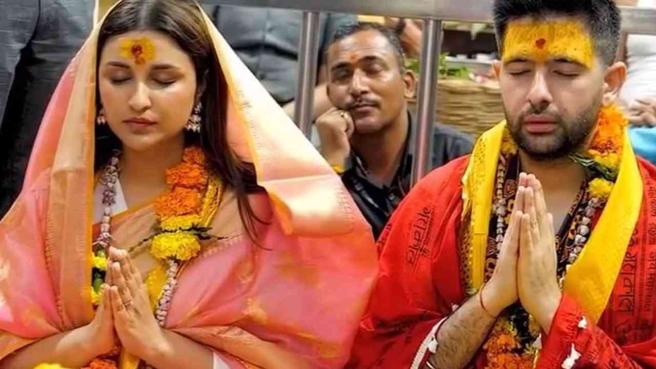 মহাকালেশ্বর মন্দিরে রাঘব-পরিণীতি